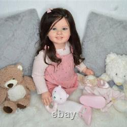Assembled 28 Finished Reborn Baby Doll Cammi Hand-Rooted Hair Toddler Girl Gift