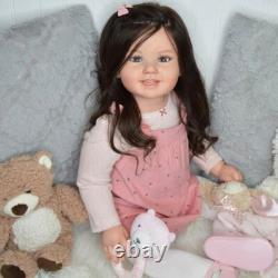 Assembled 28 Finished Reborn Baby Doll Cammi Hand-Rooted Hair Toddler Girl Gift