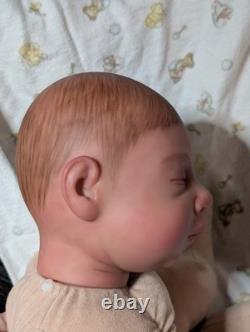 Authentic hand painted reborn cuddle baby Erin Secrist