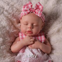 BABESIDE Reborn Baby Dolls Girl Lucy Full Silicone Body Realistic-Newborn Dolls