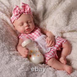 BABESIDE Reborn Baby Dolls Girl Lucy Full Silicone Body Realistic-Newborn Dolls