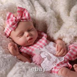 BABESIDE Reborn Baby Dolls Girl Lucy Full Silicone Body Realistic-Newborn Dolls