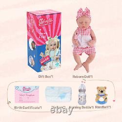 BABESIDE Reborn Baby Dolls Girl Lucy Full Silicone Body Realistic-Newborn Dolls