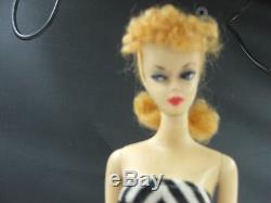 BARBIE BLONDE # 1 Doll 1959 MATTEL VINTAGE ORIGINAL GENUINE RARE COMPLETE NICE