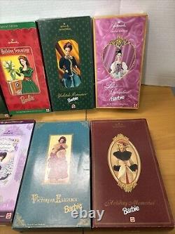 BARBIE NIB Lot Of 8 Yuletide Romance Holiday Memories Victorian Elegance & More