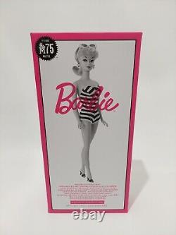 BARBIE SIGNATURE 75th ANNIVERSARY GOLD LABEL SILKSTONE BODY DOLL #GHT46 MATTEL