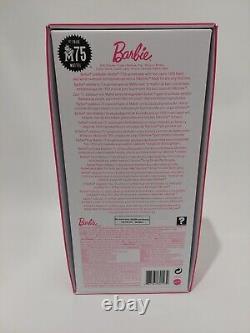 BARBIE SIGNATURE 75th ANNIVERSARY GOLD LABEL SILKSTONE BODY DOLL #GHT46 MATTEL