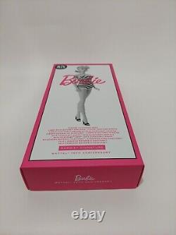 BARBIE SIGNATURE 75th ANNIVERSARY GOLD LABEL SILKSTONE BODY DOLL #GHT46 MATTEL