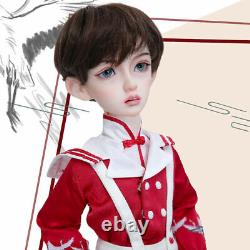 BJD 1/4 Doll Boy Male MSD Eyes Face make up Wig Shoes Resin Figures Toys Gift