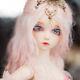 Bjd Doll 1/4 Ball Jointed Girl Doll Eyes Face Makeup Toy With Wig Hair Kids Gift