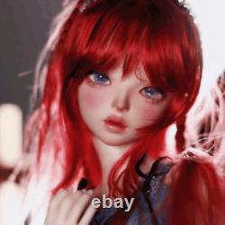 BJD Doll 1/4 Nude Resin Body Ball Jointed Girl Doll Female Face Makeup Eyes Gift