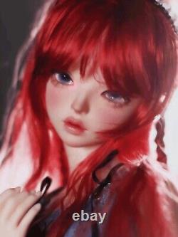 BJD Doll 1/4 Nude Resin Body Ball Jointed Girl Doll Female Face Makeup Eyes Gift