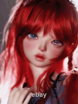 BJD Doll 1/4 Nude Resin Body Ball Jointed Girl Doll Female Face Makeup Eyes Gift