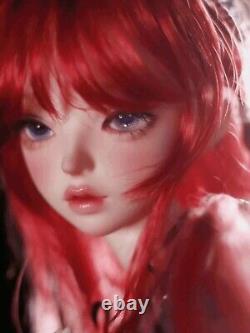 BJD Doll 1/4 Nude Resin Body Ball Jointed Girl Doll Female Face Makeup Eyes Gift