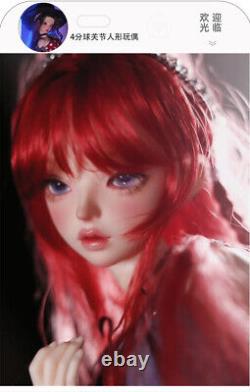 BJD Doll 1/4 Nude Resin Body Ball Jointed Girl Doll Female Face Makeup Eyes Gift