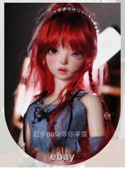 BJD Doll 1/4 Nude Resin Body Ball Jointed Girl Doll Female Face Makeup Eyes Gift
