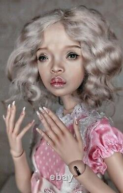 BJD Doll 1/4 Recast With Free Face Makeup Eyes Resin Female Girl Ball Jointed