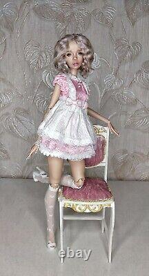 BJD Doll 1/4 Recast With Free Face Makeup Eyes Resin Female Girl Ball Jointed