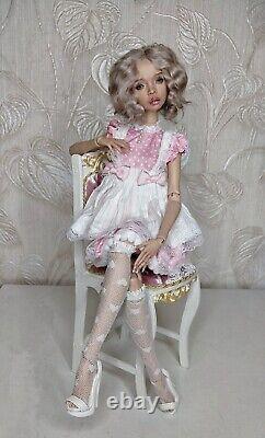 BJD Doll 1/4 Recast With Free Face Makeup Eyes Resin Female Girl Ball Jointed