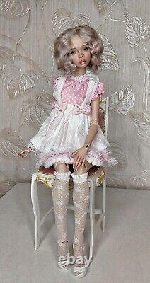 BJD Doll 1/4 Recast With Free Face Makeup Eyes Resin Female Girl Ball Jointed