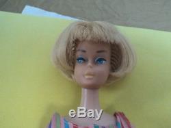 Blonde American Girl Barbie In Original Swim Suit! Very Nice Great Doll
