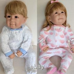 Baby dolls boy girl twins Pat Seacrist 22 inches 2 dolls 1993 adora ble