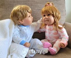 Baby dolls boy girl twins Pat Seacrist 22 inches 2 dolls 1993 adora ble