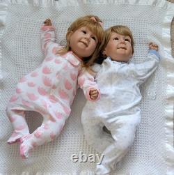 Baby dolls boy girl twins Pat Seacrist 22 inches 2 dolls 1993 adora ble