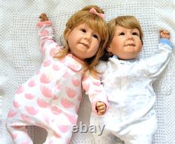 Baby dolls boy girl twins Pat Seacrist 22 inches 2 dolls 1993 adora ble