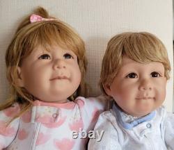 Baby dolls boy girl twins Pat Seacrist 22 inches 2 dolls 1993 adora ble