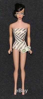 Barbie #0850 1964 MIB Barbie Ponytail European Swirl Brunette