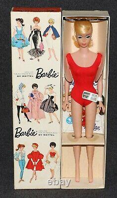 Barbie #0850 1964 MIB Barbie Ponytail Swirl Platinum Gold Blonde B