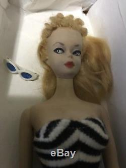 Barbie #1 Rare Model #70 Original Shoes/glasses/dress