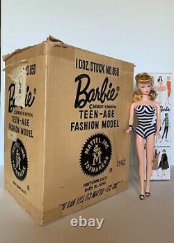 Barbie #1 Shipping Box Mattel 1958 Vintage RARE
