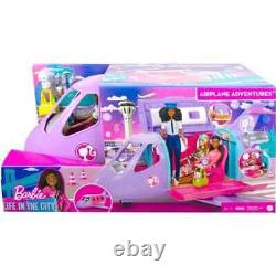 Barbie Airplane Play Set Plane Jet Toy Vehicle For Dolls Girls Toys Vacation Dog
