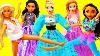 Barbie And Disney Princess Dolls Play Dress Up With Vintage Clothes Kids Toys
