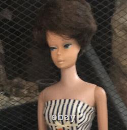 Barbie Bubblecut Brunette, Midge-Barbie Body, 1962, Wearing Cotton Casual #912