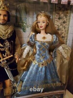 Barbie Camelot's King Arthur and Lady Guinevere Doll Set NRFB Free Shipping