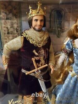 Barbie Camelot's King Arthur and Lady Guinevere Doll Set NRFB Free Shipping