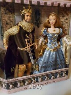 Barbie Camelot's King Arthur and Lady Guinevere Doll Set NRFB Free Shipping