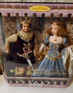 Barbie Camelot's King Arthur and Lady Guinevere Doll Set NRFB Free Shipping