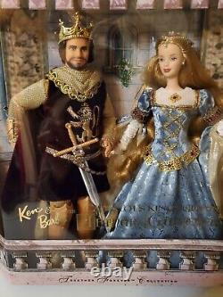 Barbie Camelot's King Arthur and Lady Guinevere Doll Set NRFB Free Shipping