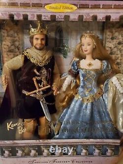 Barbie Camelot's King Arthur and Lady Guinevere Doll Set NRFB Free Shipping