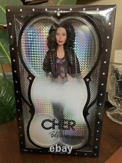 Barbie Cher Bob Mackie Black Leather K7903 MINT in Original Box Black Label