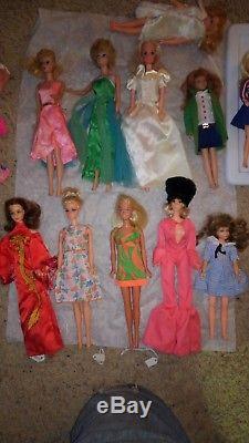 Barbie HUGE LOT Midge Skipper Clothes twist turn tnt Jamie 1962 Custom Clothing