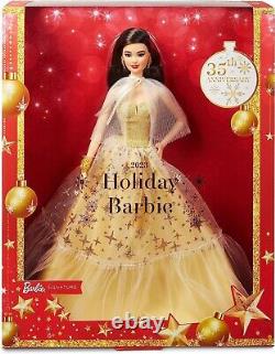 Barbie Holiday Black Hair 2023 Christmas Gifts Birthday Girl Collectors