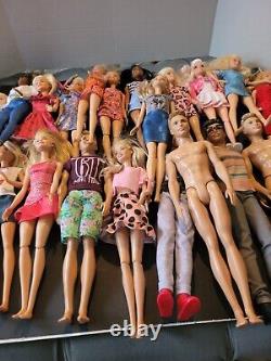 Barbie Lot of 30 Dolls New Vintage Cute Toys Pretty Bundle 25dolls 5 Ken Dolls