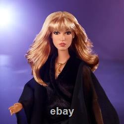 Barbie Music Collector Series Stevie Nicks Doll Black Velvet and Chiffon Dress