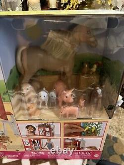Barbie Sweet Orchard Farm Barn Play Set & Barbie Farmer Doll & Tractor SET
