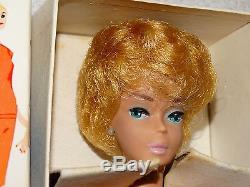 Barbie VINTAGE 1961 WHITE GINGER BUBBLECUT BARBIE Doll withWRIST TAG & BOX